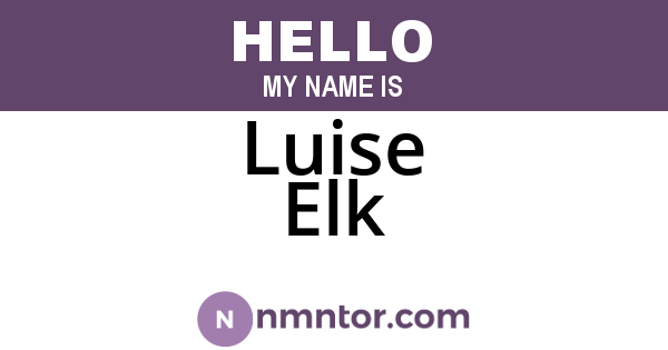 Luise Elk