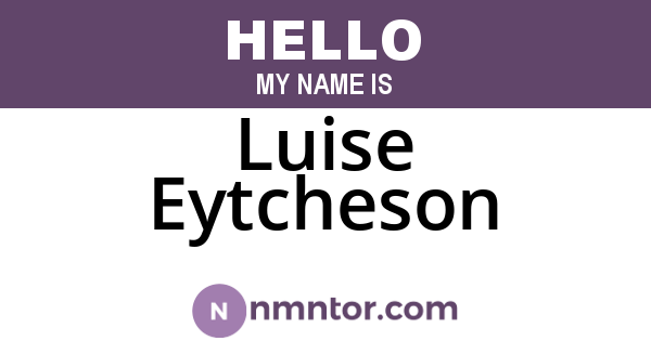 Luise Eytcheson