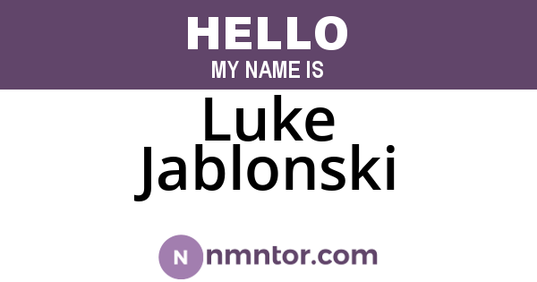 Luke Jablonski
