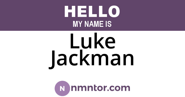 Luke Jackman