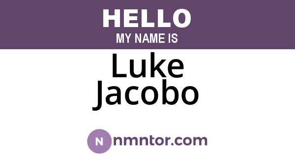 Luke Jacobo
