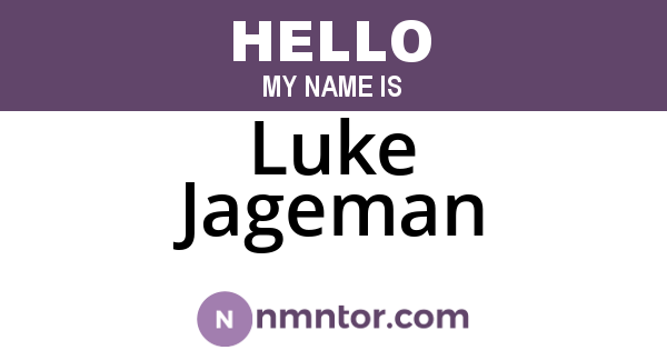 Luke Jageman