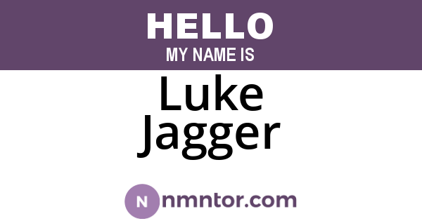 Luke Jagger