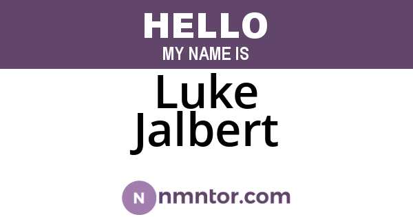 Luke Jalbert