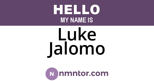 Luke Jalomo