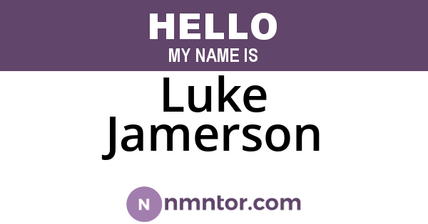 Luke Jamerson