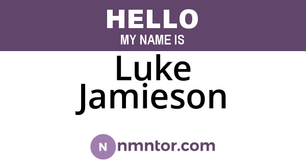 Luke Jamieson