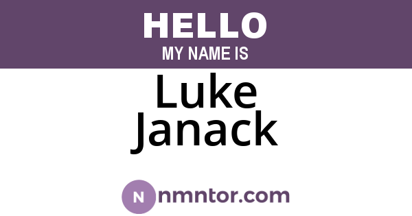 Luke Janack
