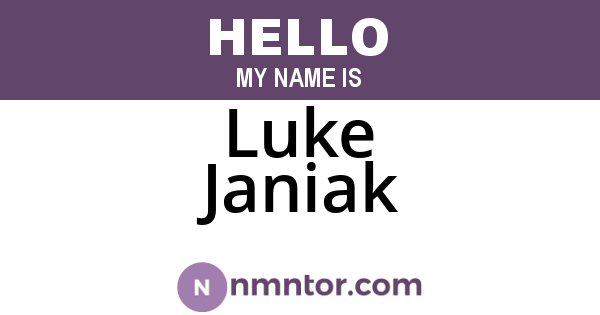 Luke Janiak