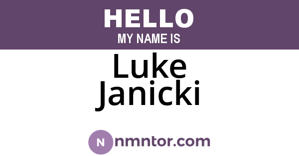 Luke Janicki
