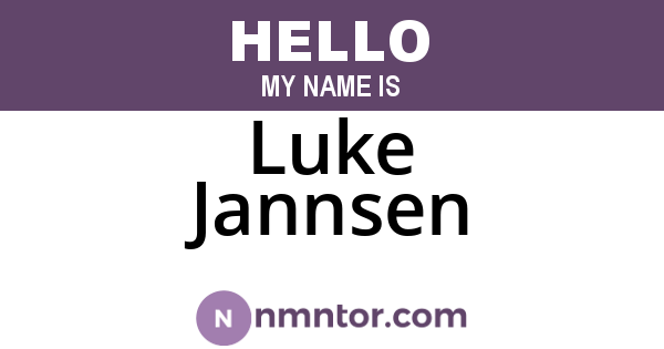 Luke Jannsen