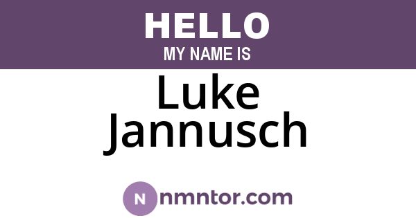 Luke Jannusch