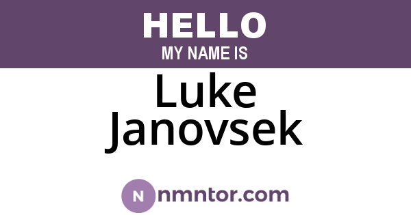Luke Janovsek