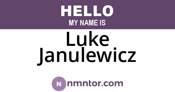 Luke Janulewicz