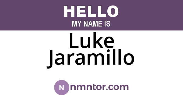 Luke Jaramillo
