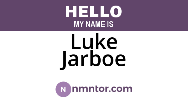 Luke Jarboe