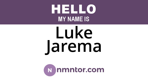 Luke Jarema