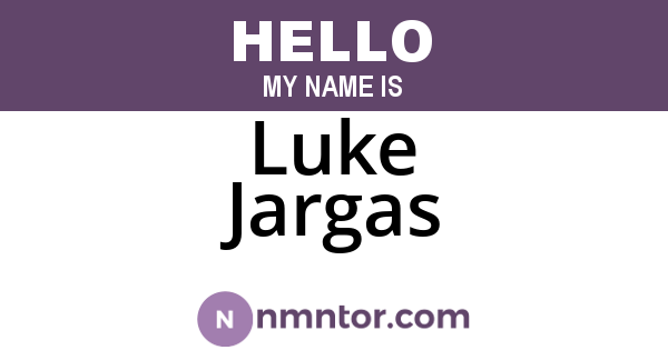Luke Jargas
