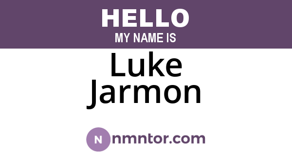 Luke Jarmon