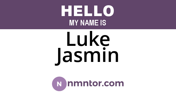 Luke Jasmin