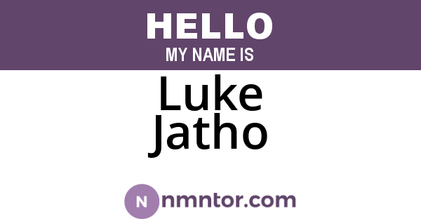 Luke Jatho