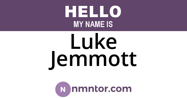 Luke Jemmott