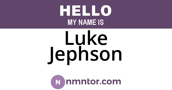 Luke Jephson
