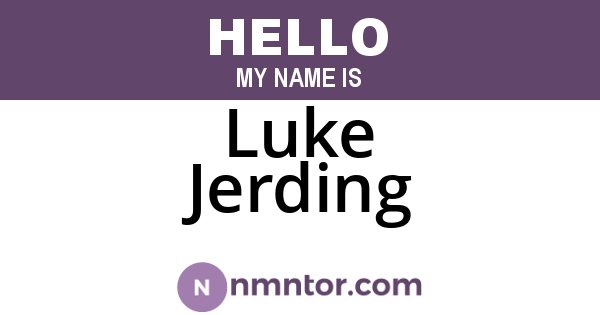 Luke Jerding