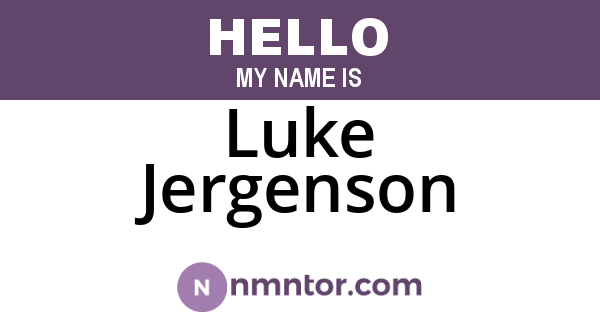 Luke Jergenson