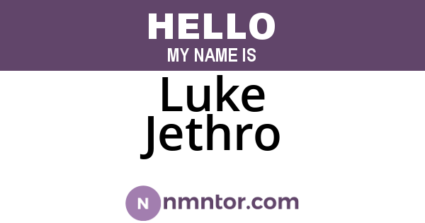 Luke Jethro