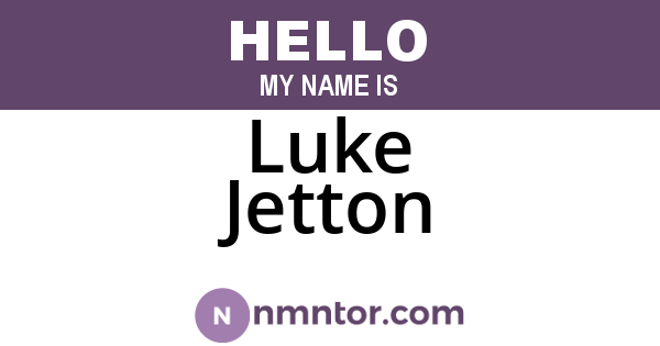 Luke Jetton