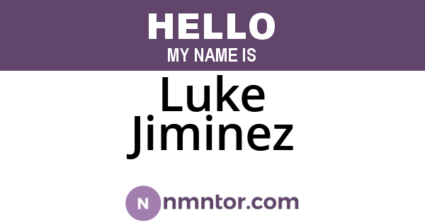 Luke Jiminez