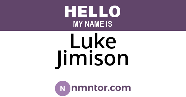 Luke Jimison