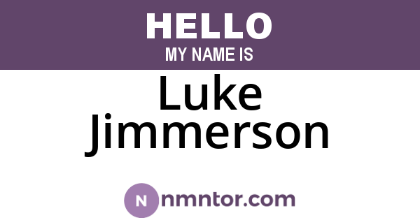 Luke Jimmerson