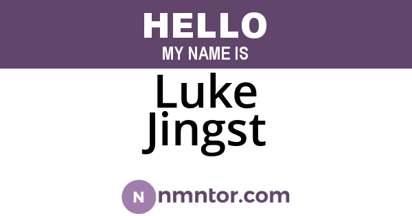 Luke Jingst