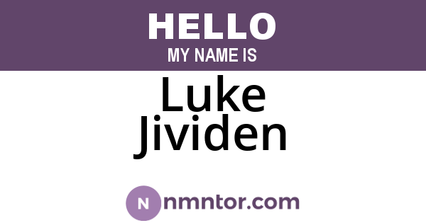 Luke Jividen