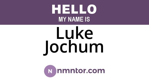 Luke Jochum