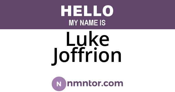 Luke Joffrion