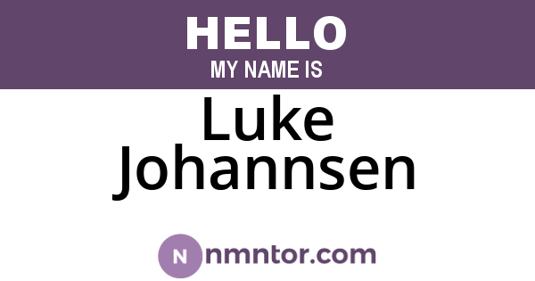 Luke Johannsen