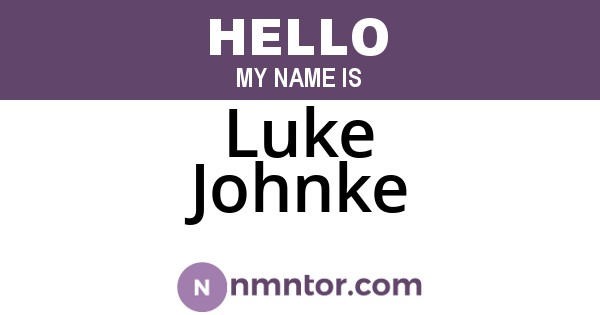 Luke Johnke