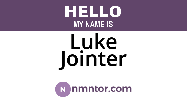 Luke Jointer