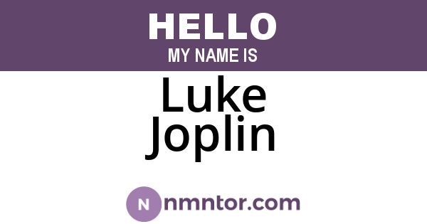 Luke Joplin