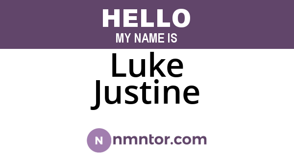 Luke Justine
