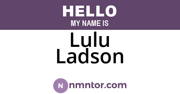 Lulu Ladson