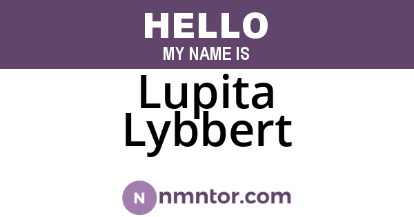 Lupita Lybbert
