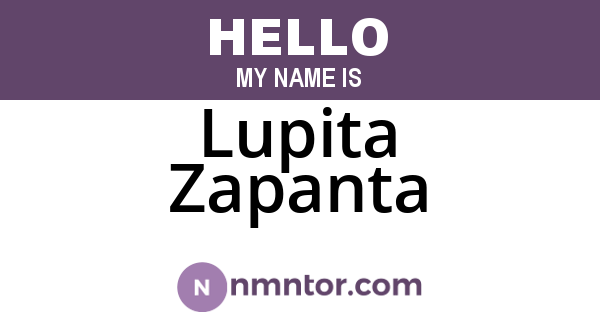 Lupita Zapanta
