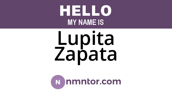 Lupita Zapata