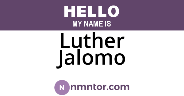 Luther Jalomo