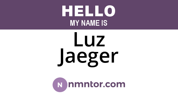 Luz Jaeger