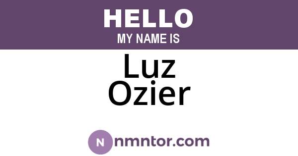 Luz Ozier